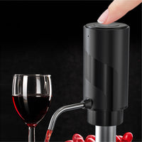 HASTHIP® Electric Wine Aerator Wine Decanter Automatic Wine Aerator, One Touch Wine Dispenser Wine Pourer with USB Rechargeable, Wine Lover Gifts for Women&Men (Black-ABS)
