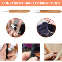 HASTHIP® Dreadlock Crochet Hook for Hair, Loc Needle for Dreads, Dreadlocks Crochet Needle, Interlocking Tool for locs, Braid Craft