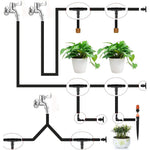 HASTHIP® 200Pcs Drip Irrigation Kit for Home Garden, 1/4'' Connectors for Gardens, Lawns & Greenhouses, Easy-Install, Durable & Leak-Resistant Design