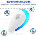 Ultrasonic Pest Repeller for Kitchen Bedroom Pest Control, Electronic Repellent for Cockroach, Rat, Mosquito, Underground Pests, Baby, Pregnancy & Pet Safe