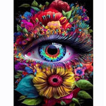 HASTHIP® Diamond Painting Kit - 12x16inch Eye Diamond Painting Kits, 5D Diamond Painting Kit for Adults & Kids, Very Suitable for Home Leisure and Wall Decoration, Gift for Kids and Adults