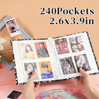 HASTHIP® Scrapbook Photo Album Book, 30 Sheets Kpop Photocard Binder Kpop Photocard Holder Book Sleeves for A5 240 Photocards, Versatile Collection for Game Cards & Keepsakes