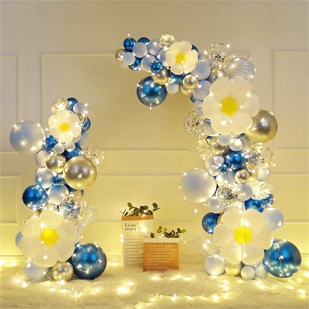 HASTHIP® 2Pcs Balloon Arch Stand - Decoration Backdrop Stand, 8.2ft High and 5ft High Windproof Balloon Arch Stand Assembly Balloon Arch Stand for Wedding, Birthday Party, Baby Shower Decoration