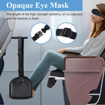 Airplane Footrest Hanging Travel Foot Rest with Ear Plugs & Eye Mask, Airplane Travel Accessories, Foot Hammock Portable Plane Leg Rest, Provides Relaxation and Comfortable for Long Flight