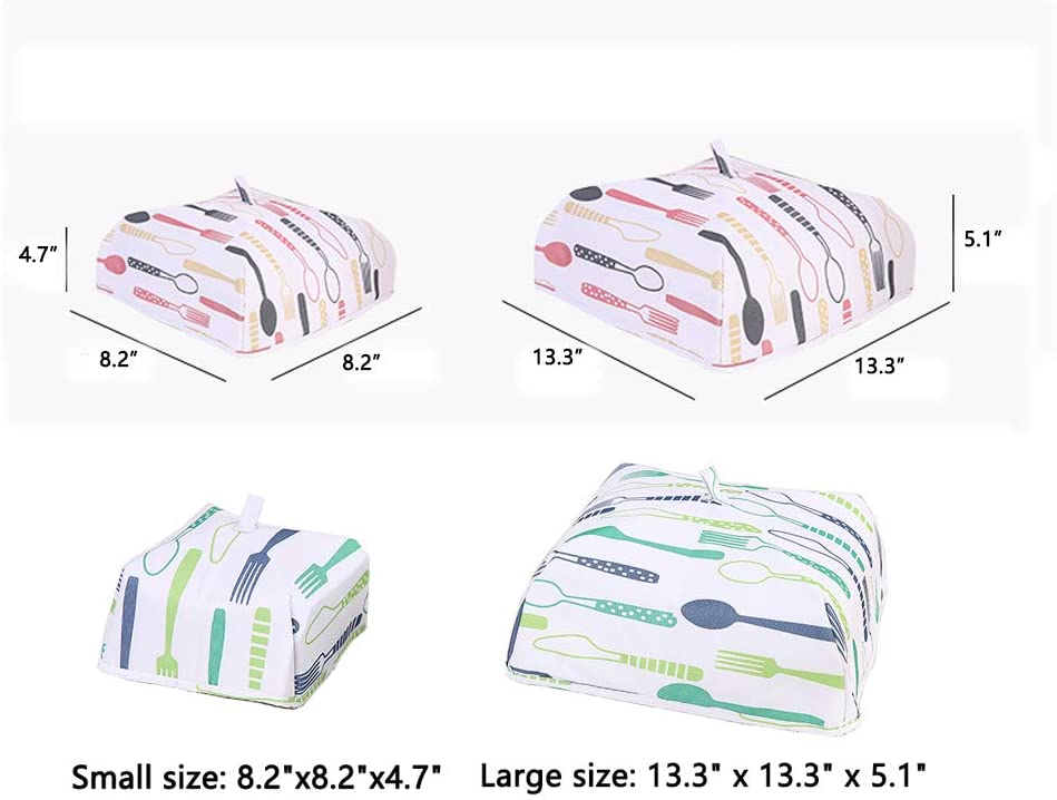 4Pc Food Covering Tent, Heat Preservation Food Covering Mesh, Foldable, Dust-Proof and Insect-Proof Table Cover, Suitable for Kitchen, Outdoor Picnic, Barbecue