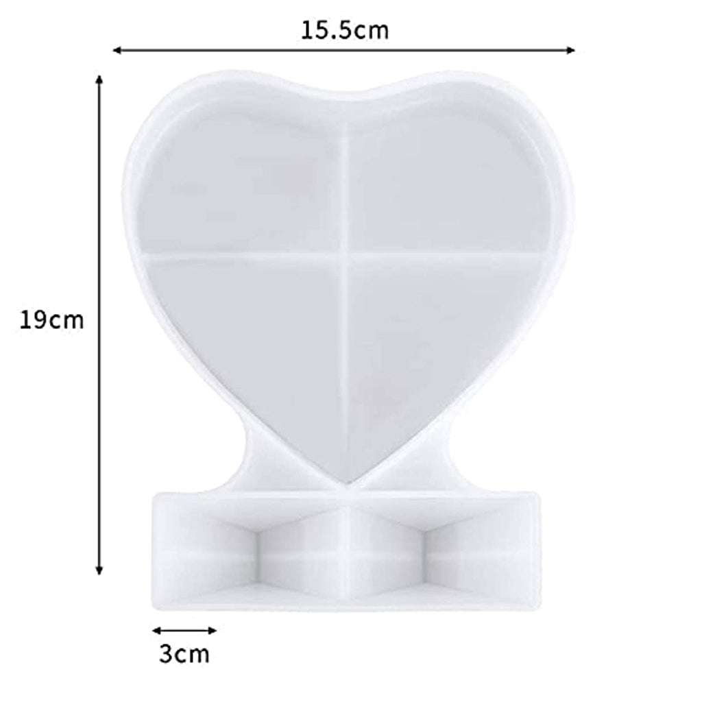 Resin Moulds for Heart Photo Frame, Love Frames Silicone Casting Mould, Epoxy Resin Art Mould for Lover Wedding Birthday Gift DIY Making Clay Crafts