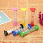 6PCS Small Sand Timer Hourglass Sandglass Sand Clock Timer 30sec / 1min / 2mins / 3mins / 5mins / 10mins(8.8cm High)