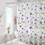 HASTHIP® HD Printed Shower Curtain for Bathroom Shower Curtain with Metal Hooks Creative Printed Pattern Bathtub Curtain(1.8m*1.8m)