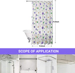 HASTHIP® HD Printed Shower Curtain for Bathroom Shower Curtain with Metal Hooks Creative Printed Pattern Bathtub Curtain(1.8m*1.8m)