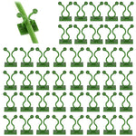 50Pcs Wall Fixture Clips for Plant Climbing Vine Plant Climbing Wall Fixer Self-Adhesive Hook, Wall Vines Fixture Wall Hook Vines Climbing Clip for Home (Green)