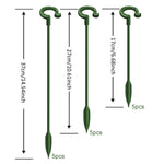 15pcs Plant Stakes Wire Plant Stake Flower Support Stake Rings Plant Support Sticks for Phalaenopsis Orchid Single Stem Flowers, Amaryllis, Peony, Lily