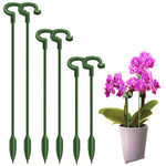 15pcs Plant Stakes Wire Plant Stake Flower Support Stake Rings Plant Support Sticks for Phalaenopsis Orchid Single Stem Flowers, Amaryllis, Peony, Lily