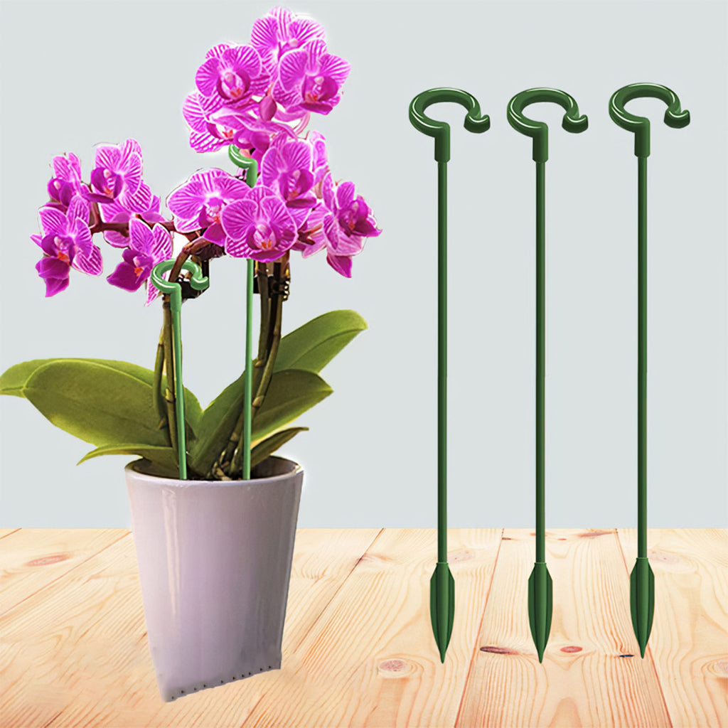 15pcs Plant Stakes Wire Plant Stake Flower Support Stake Rings Plant Support Sticks for Phalaenopsis Orchid Single Stem Flowers, Amaryllis, Peony, Lily