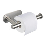 Toilet Paper Holder Self Adhesive, Thicken 304 Stainless Steel Rustproof Adhesive Toilet Roll Holder no Drilling for Bathroom, Kitchen, Washroom, Chrome Finish, 16 * 4.5 * 8.2CM (Silver)