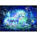 HASTHIP® 5D Diamond Painting Kit, Full Drill Unicorn Diamond Rhinestone Embroidery Pictures Painting by Number Kit, Very Suitable for Home Leisure and Wall Decoration, 30x40cm (Multicolour)